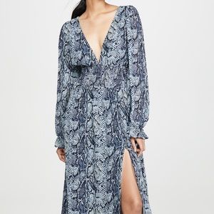 Reformation Snakeskin Dress